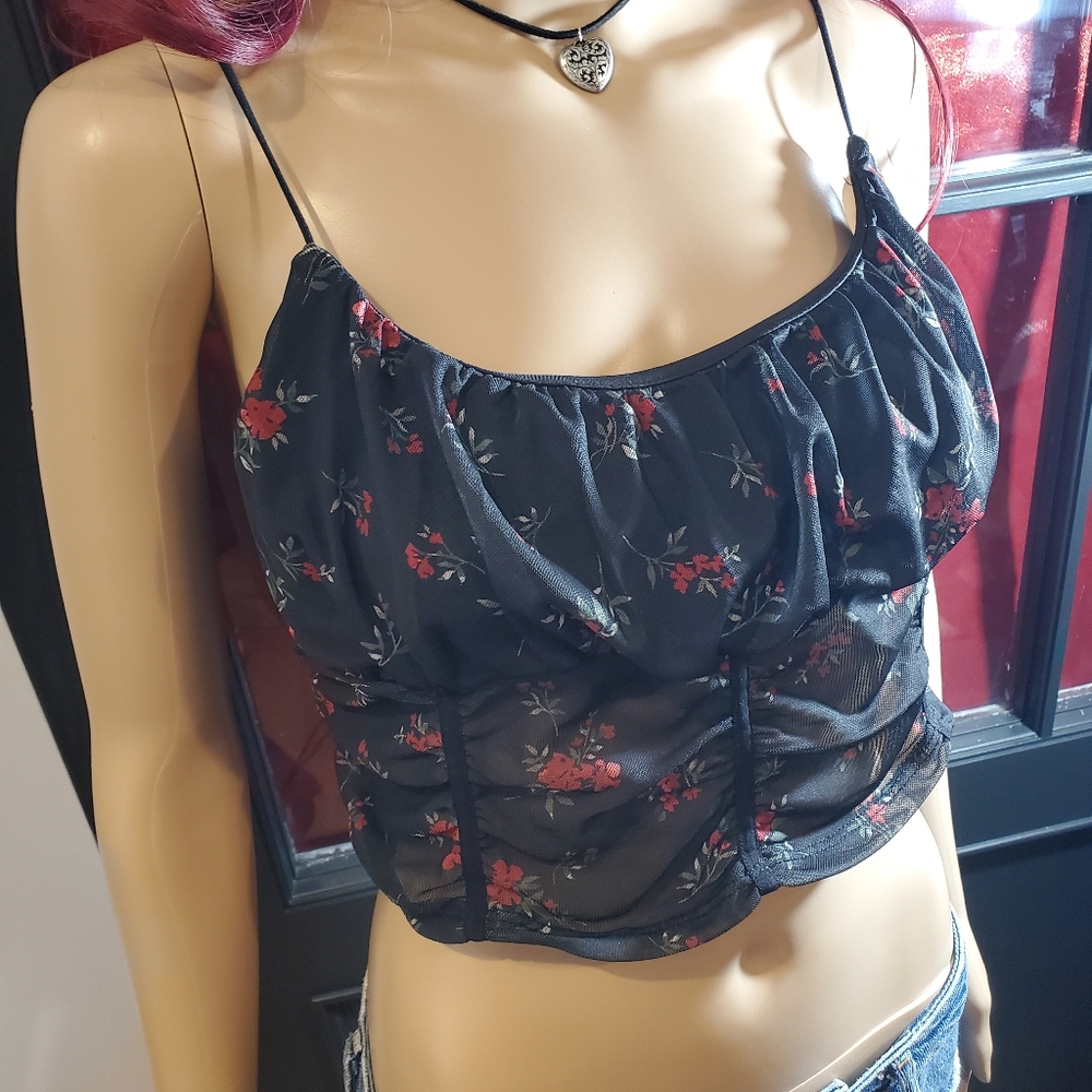 Garage Floral Sheer Cami